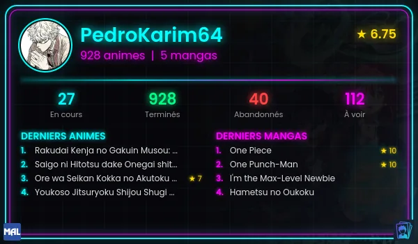Exemple de carte néon